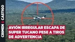 Super Tucano detectó narcoavioneta que terminó escapando hacia Bolivia