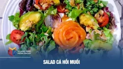 Salad cá hồi muối