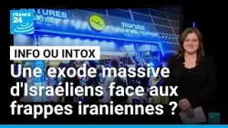 Les Israéliens fuient-ils en masse les frappes iraniennes vers Chypre ou encore l'Egypte ?