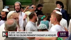 Al Qods-esplanade Al Aqsa : près de 703 colons prennent d´assaut la mosquée