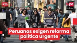 Estudio revela alta desconfianza en política y creciente preocupación por inseguridad en Perú