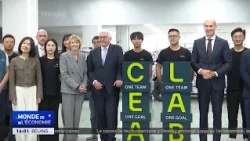 German President visits Volkswagen R&D center in Hefei, eastern China
