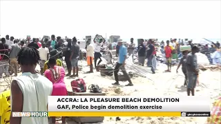 Accra: La Pleasure Beach Demolition — GAF & Police Begin Exercise