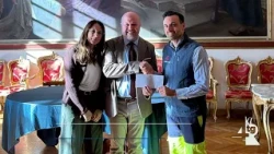 Ceremony to Honor a Metellia Servizi Employee