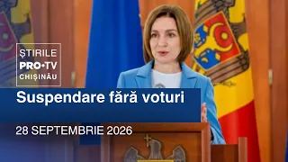 Știrile PRO TV (ORA 13:00) | SUSPENDARE FĂRĂ VOTURI | Moldova