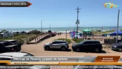 Domingo en Pinamar cargado de turismo Domingo en Pinamar cargado de turismo