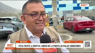 La Esperanza: massive potholes in front of Virgen de la Puerta Hospital put patients at risk