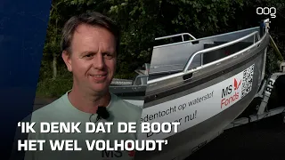 De Elfstedentocht varen op waterstof voor het MS Fonds