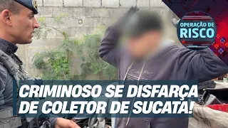 Drug trafficking suspect disguises himself as a scrap collector to evade police: "He doesn't have...