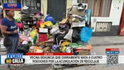 Los Olivos: vecinos denuncian estar hartos por acumulación de material reciclable en su calle