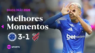 MATHEUS PEREIRA MARCA, PERDE PÊNALTI, MAS CRUZEIRO VENCE! | CRUZEIRO 3 X 1 ATHLETICO-PR