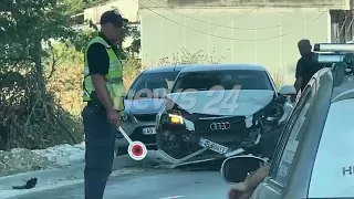 Aksident në aksin Fier-Patos/ Përplasen dy mjete, plagoset njëri prej drejtuesve