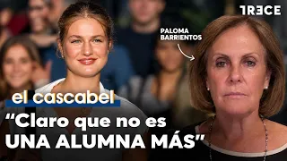 Paloma Barrientos analyzes Leonor's first day of college: "I loved how she arrived"