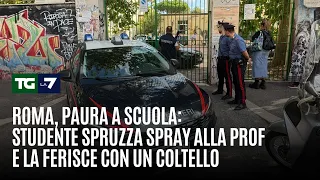 Rome, school terror: student sprays teacher and wounds her with a knife