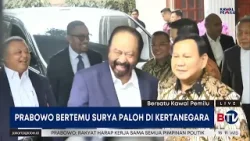 Kehangatan Pertemuan Prabowo Subianto dan Surya Paloh di Kertanegara