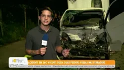 Acidente em São Vicente deixa duas pessoas presas nas ferragens - 01/04/26