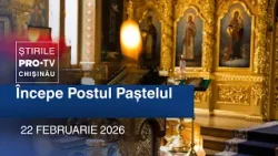 Știrile PRO TV (ORA 20:00) | ÎNCEPE POSTUL PAȘTELUI | Moldova Știrile PRO TV (ORA 20:00) | ÎNCEPE POSTUL PAȘTELUI | Moldova