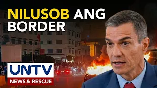 Libo-libong Moroccan migrants, pumasok sa border ng Spain