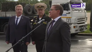 Станция переливания крови, отправка гуманитарки и чествование нефтяников и газовиков.