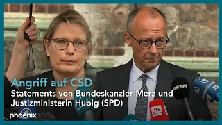 CSD-Anschlag: Statements von Bundeskanzler Merz und Justizministerin Hubig | 26.07.26