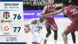 Beşiktaş Emlakjet (76-77) Galatasaray Ekmas - Türkiye Sigorta Basketbol Süper Ligi - 2023/24
