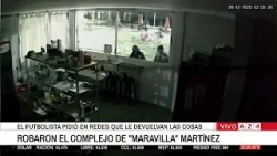 ? ROBARON EL COMPLEJO DE "MARAVILLA" MARTÍNEZ: EL FUTBOLISTA PIDIÓ QUE LE DEVUELVAN LAS COSAS