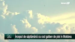 Început de săptămână cu cod galben de ploi în Moldova