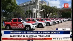 CINCO TV - ZAMORA ENCABEZÓ LA ENTREGA DE MÓVILES QUE FORTALECEN EL SISTEMA DE PROTECCIÓN CIUDADANA