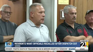 Residents want officials recalled after dispatch cut