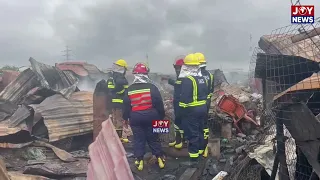 Chief Fire Service Commander, alongside fellow personnel on the ground at Odawna, leading operations