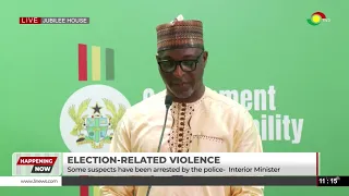 Interior Minister Muntaka Mohammed-Mubarak Provides Updates On 2020 & 2024 Election-Related Violence