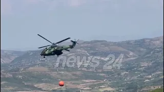 Zjarri në Mallakastër vijon të jetë aktiv, nis ndërhyrja nga ajri