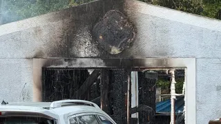 Firefighter suffers medical emergency while fighting a house fire in Sarasota