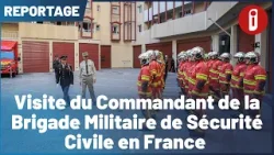 Visite du Commandant de la Brigade Militaire de Sécurité Civile en France