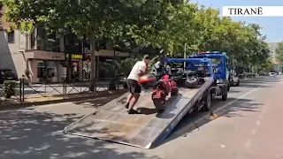 Pa leje drejtimi me motorët elektrikë/ 19 procedime penale në Tiranë, Policia sekuestron mjetet