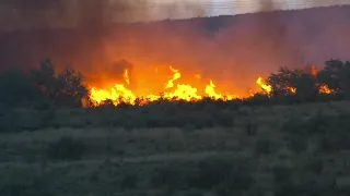 I-15 reopens, evacuations remain in effect as Harley Fire burns near Garland