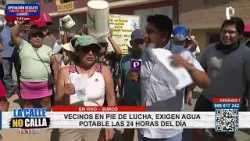 Vecinos de Surco exigen agua potable las 24 horas