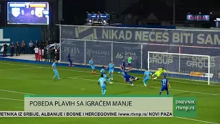 Novi Pazar srušio Vojvodinu, 2:0 uz igrača manje