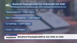 RM TV: Възнагражденията на РИК и СИК