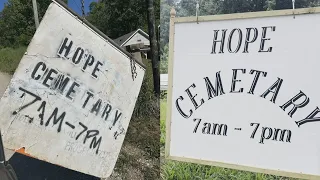 Tri-state resident volunteers time to repair Hope Cemetery entrance