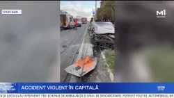 Serious three-car accident on Alecu Russo Street in the capital
