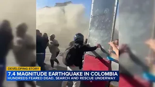 Colombia searches for its missing after a powerful earthquake kills more than 200