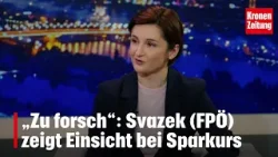 „Zu forsch“: Svazek zeigt Einsicht bei Sparkurs | krone.tv NACHGEFRAGT