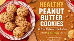Sehat Ka Swad Presents : Peanut butter cookies | Healthy Snacks Recipe