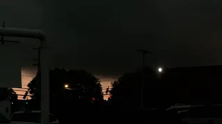 RAW: The sky darkens in West Milton as storms pass through the area