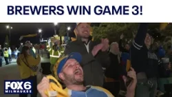 Brewers win NLCS Game 3, fans in Milwaukee and L.A. react | FOX6 News Milwaukee