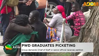 PWD Graduates Picketing: Group demands Chief of Staff or senior official receives petition - News