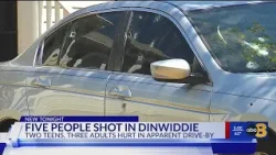 Two Dinwiddie shootings just miles apart leave five injured, including two teenagers