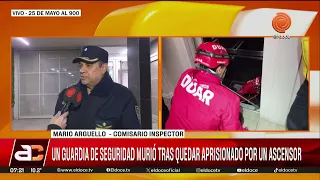Security guard dies after being trapped in an elevator