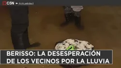 La DESESPERACIÓN de los vecinos de BERISSO por la TORMENTA